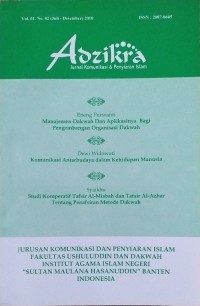 Image of Adzikra: Jurnal Komunikasi & Penyiaran Islam